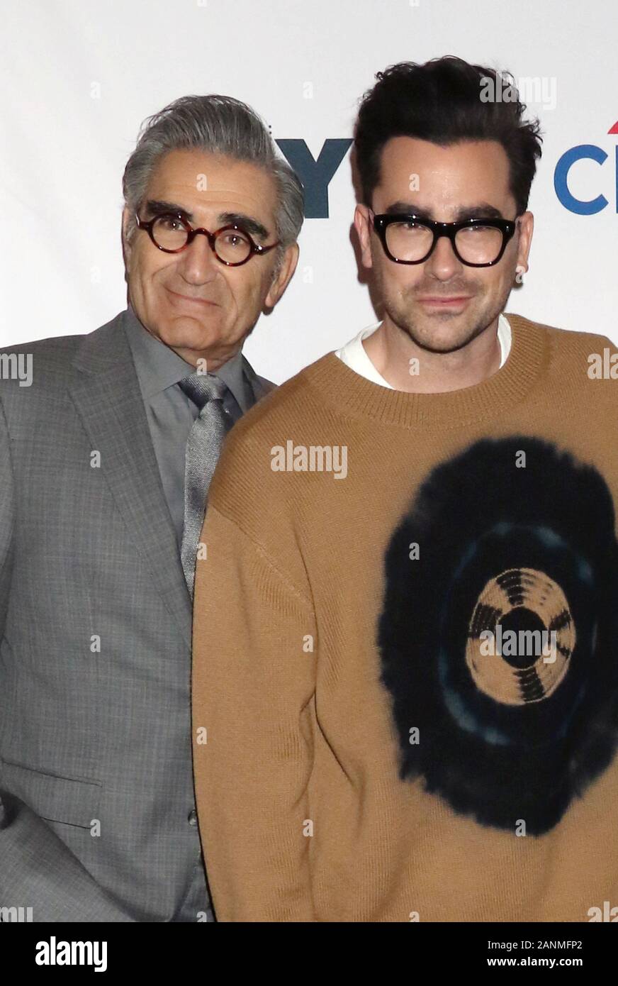 New York, NY, USA. 17th Jan, 2020. Eugene Levy and Daniel Levy at the  Schitt's Creek Screening & Conversation at 92nd Street Y on January 17,  2020 in New York City. Credit: