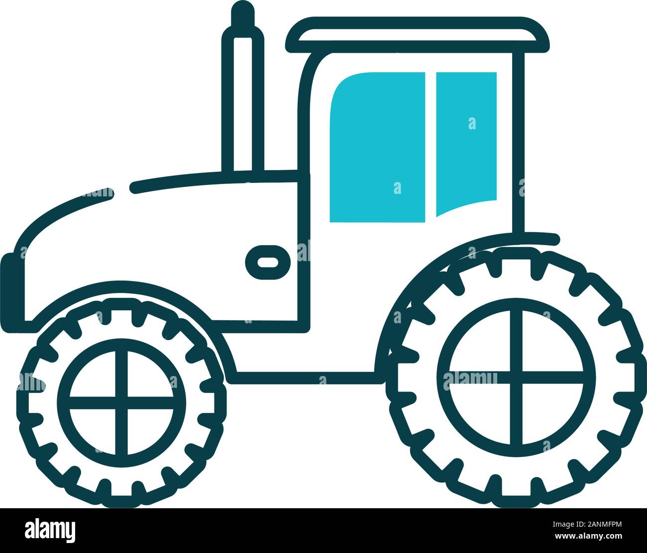 Isolated tractor vehicle vector design Stock Vector Image & Art - Alamy