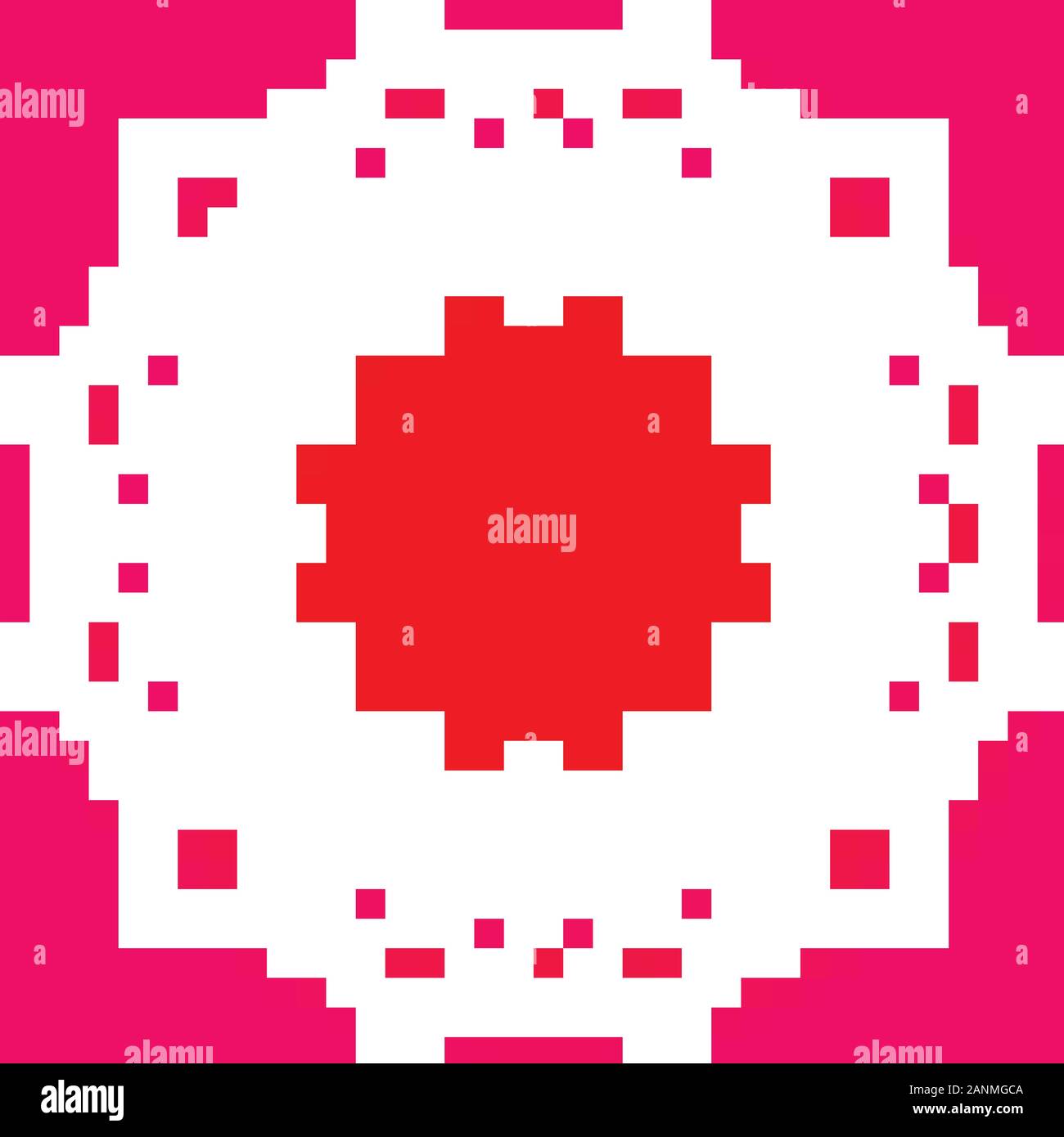 Mandala patterns on red background illustration Stock Vector Image ...