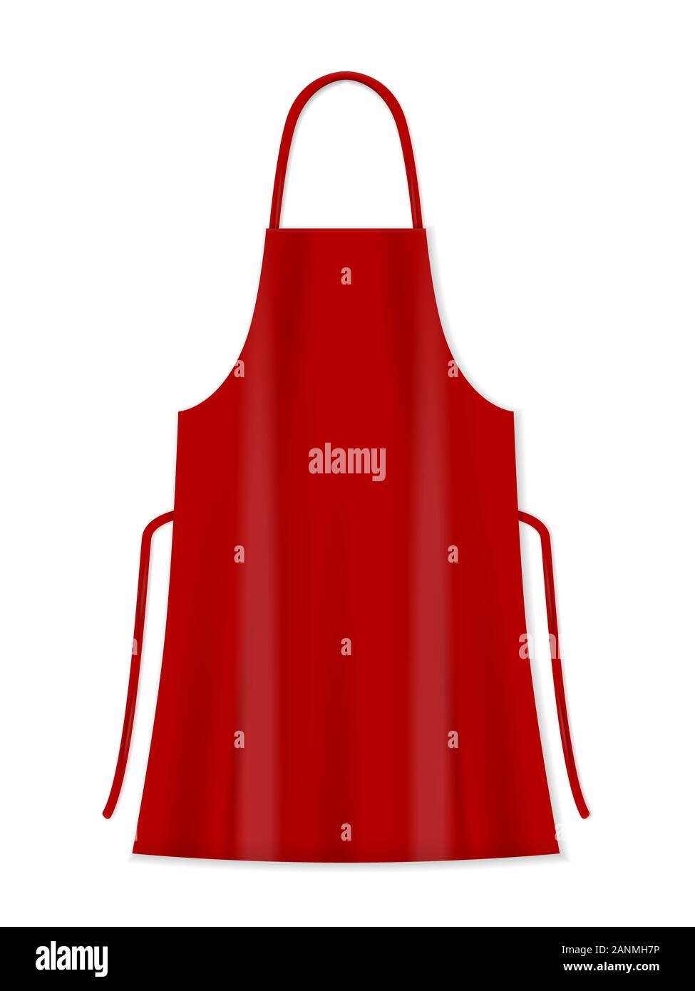 Kitchen apron on a white background. Vector illustration Stock Photo ...