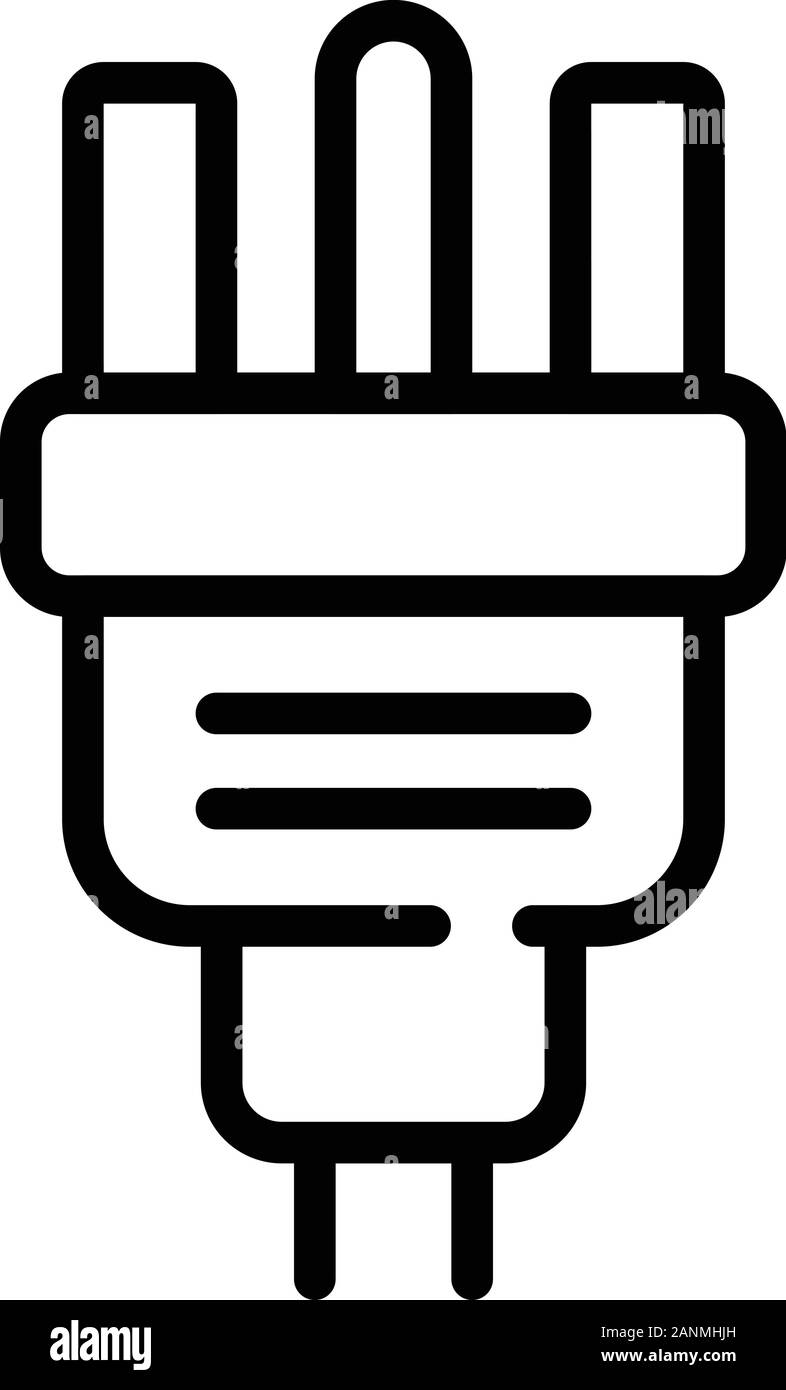 Power plug icon, outline style Stock Vector Image & Art Alamy