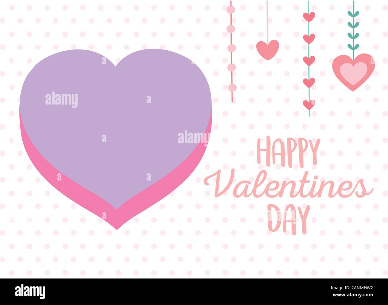 happy valentines day, decorative heart love adorable icon vector ...