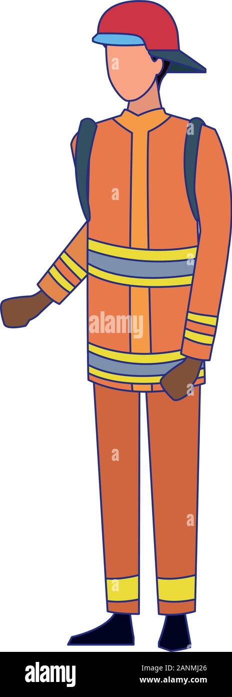 avatar fireman standing icon Stock Vector Image & Art - Alamy