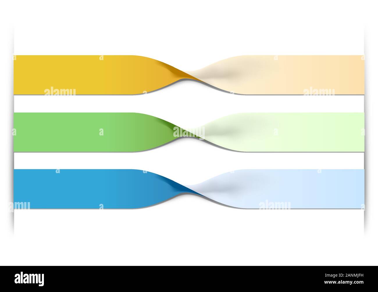 Vector faq labels, three option Stock Vector