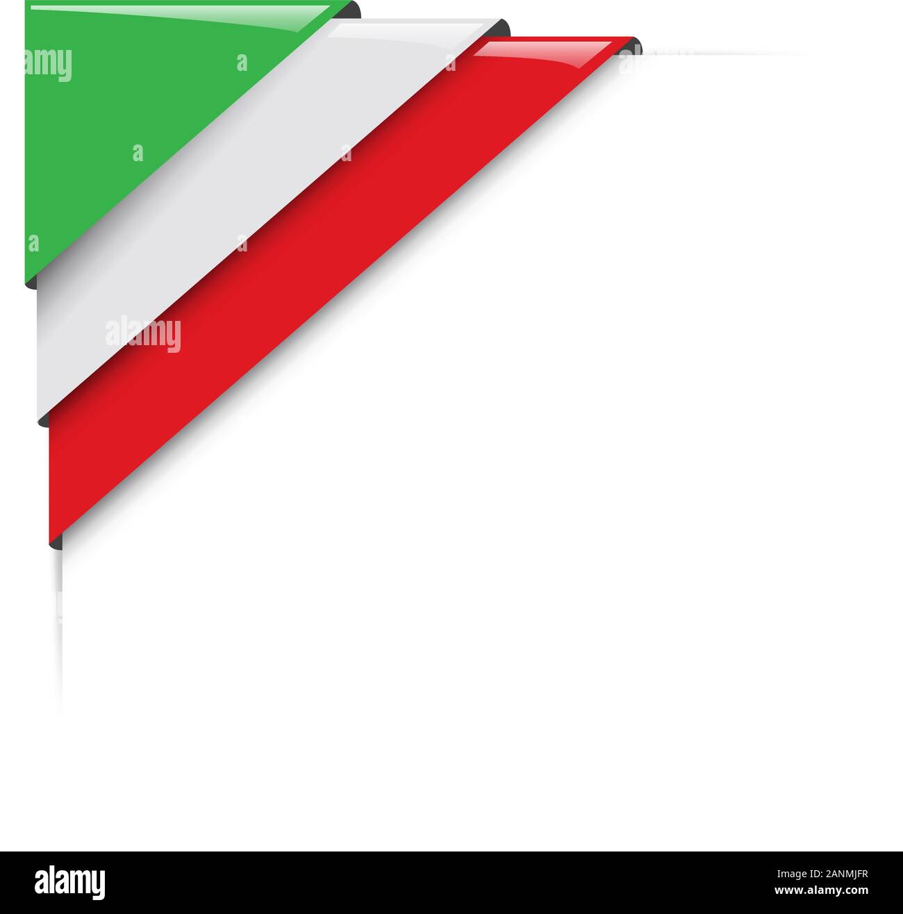 Italian corner. Vector label with flag Stock Vector Image & Art Alamy