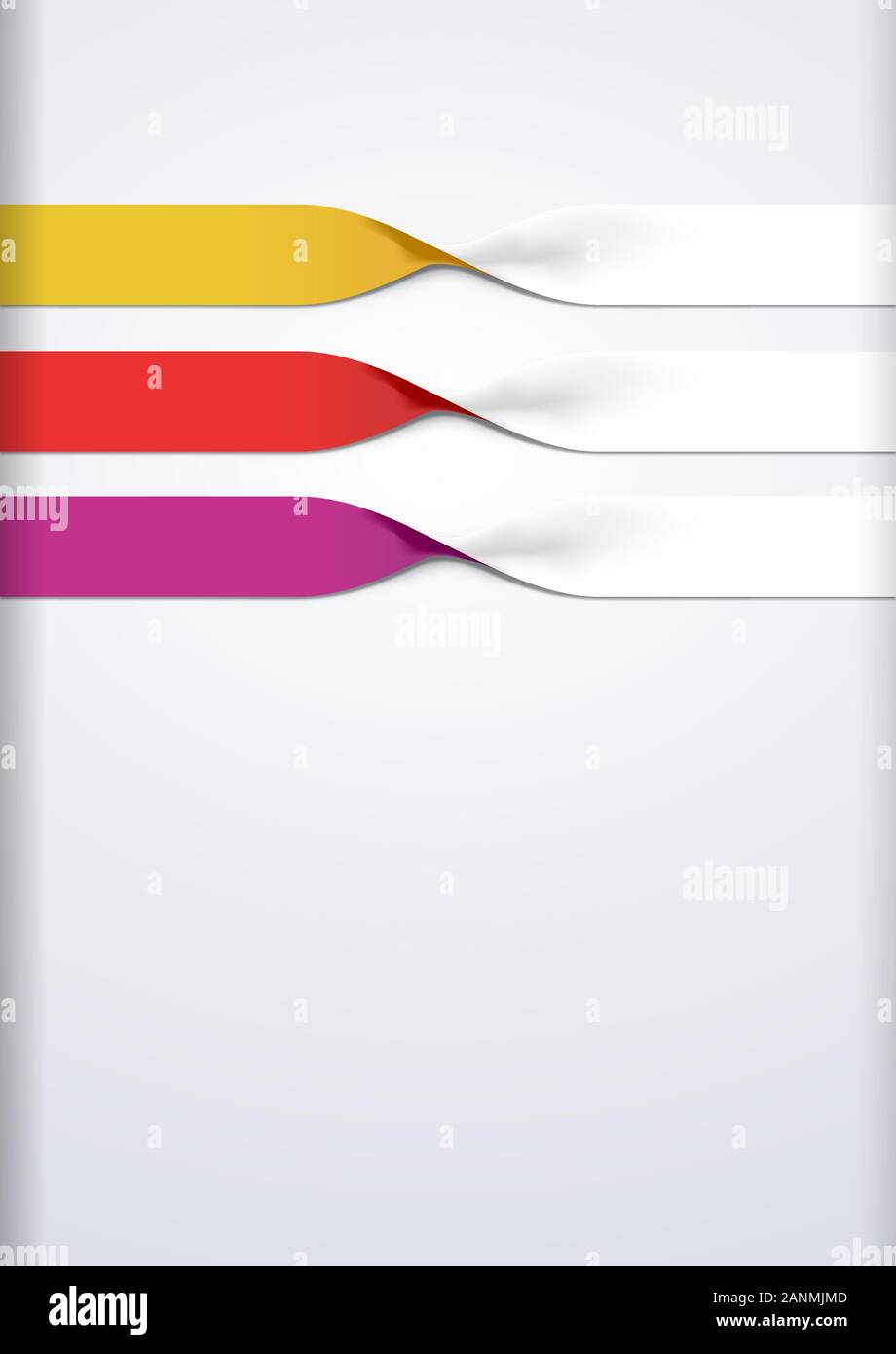 Vector faq labels, three option Stock Vector