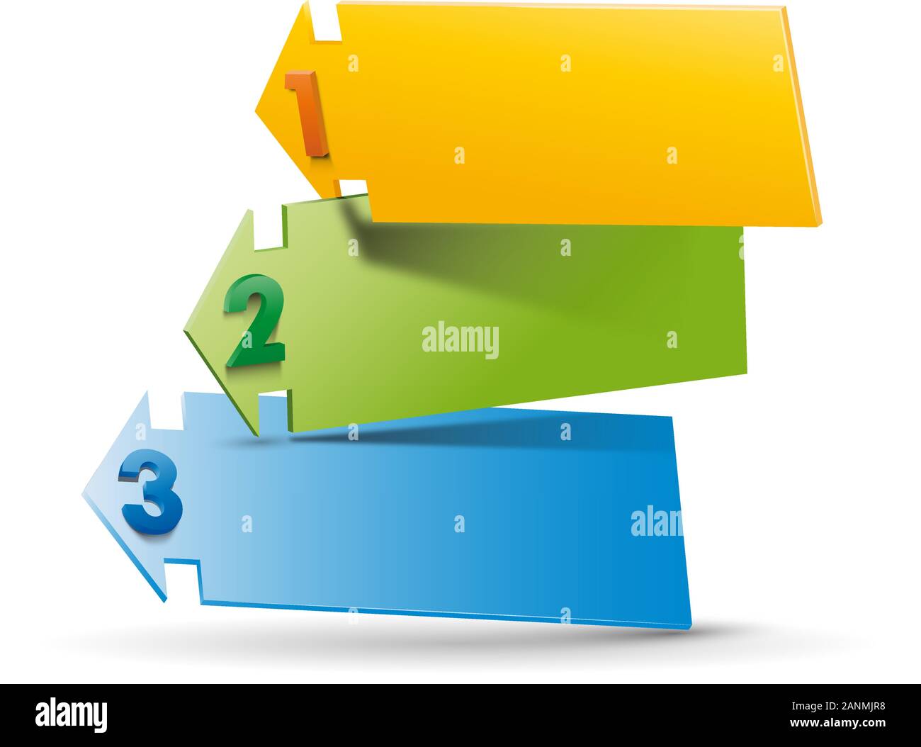 Vector faq labels, three options with arrows Stock Vector Image & Art ...