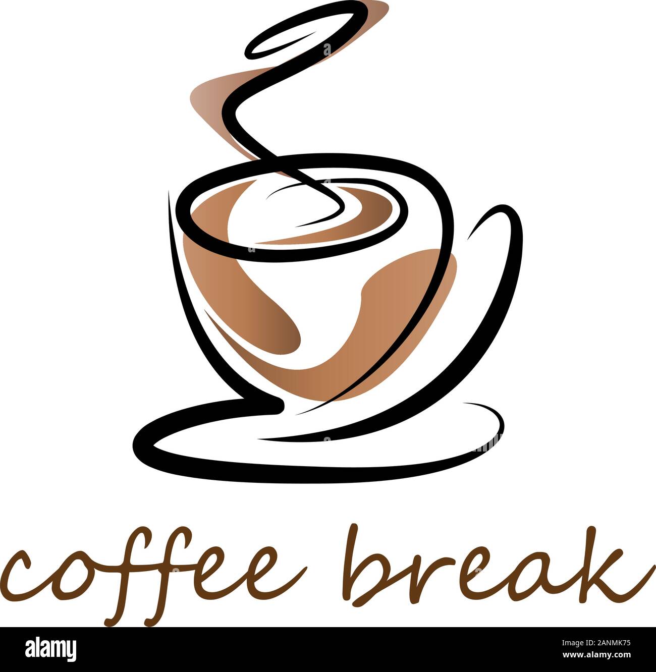 Vector sign coffee break Stock Vector Image & Art Alamy