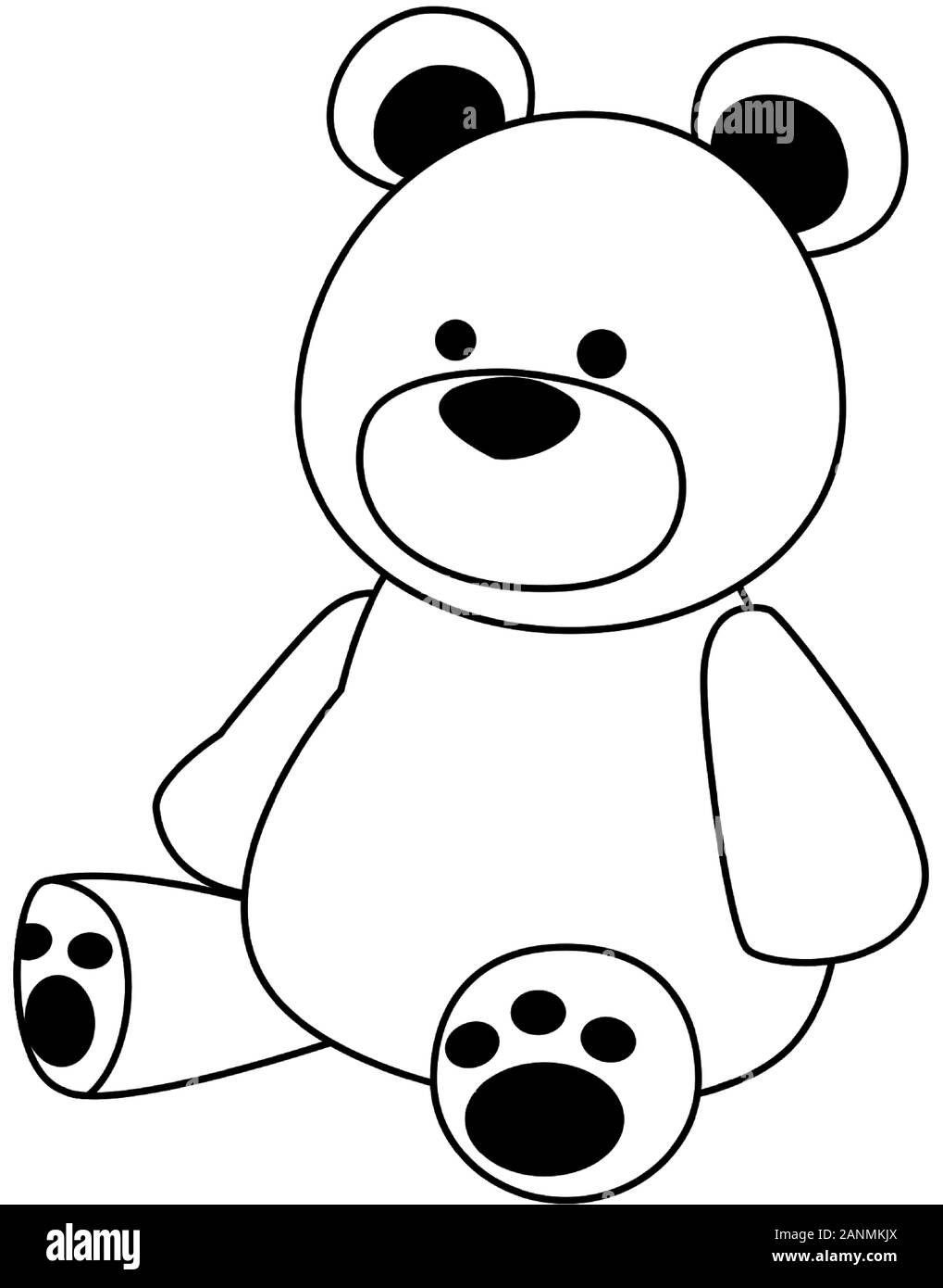 Big Teddy Bear Icon Stock Vector Image Art Alamy