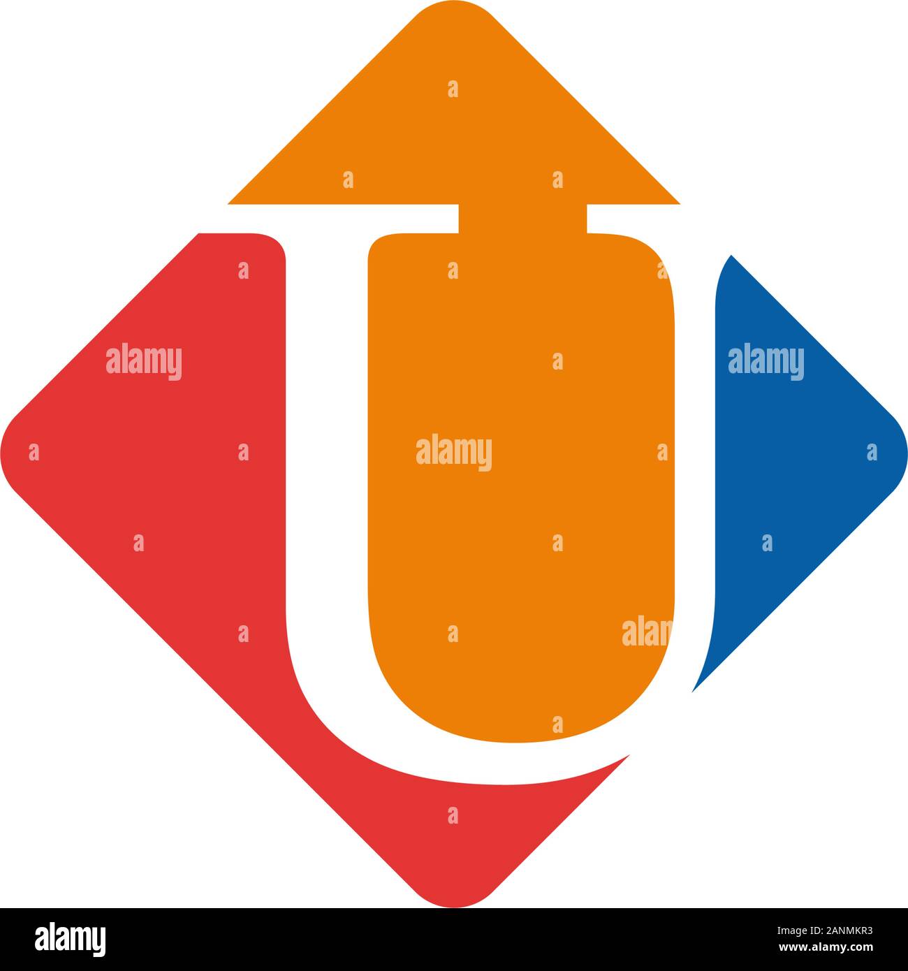 Vector color sign initial letter U Stock Vector Image & Art - Alamy