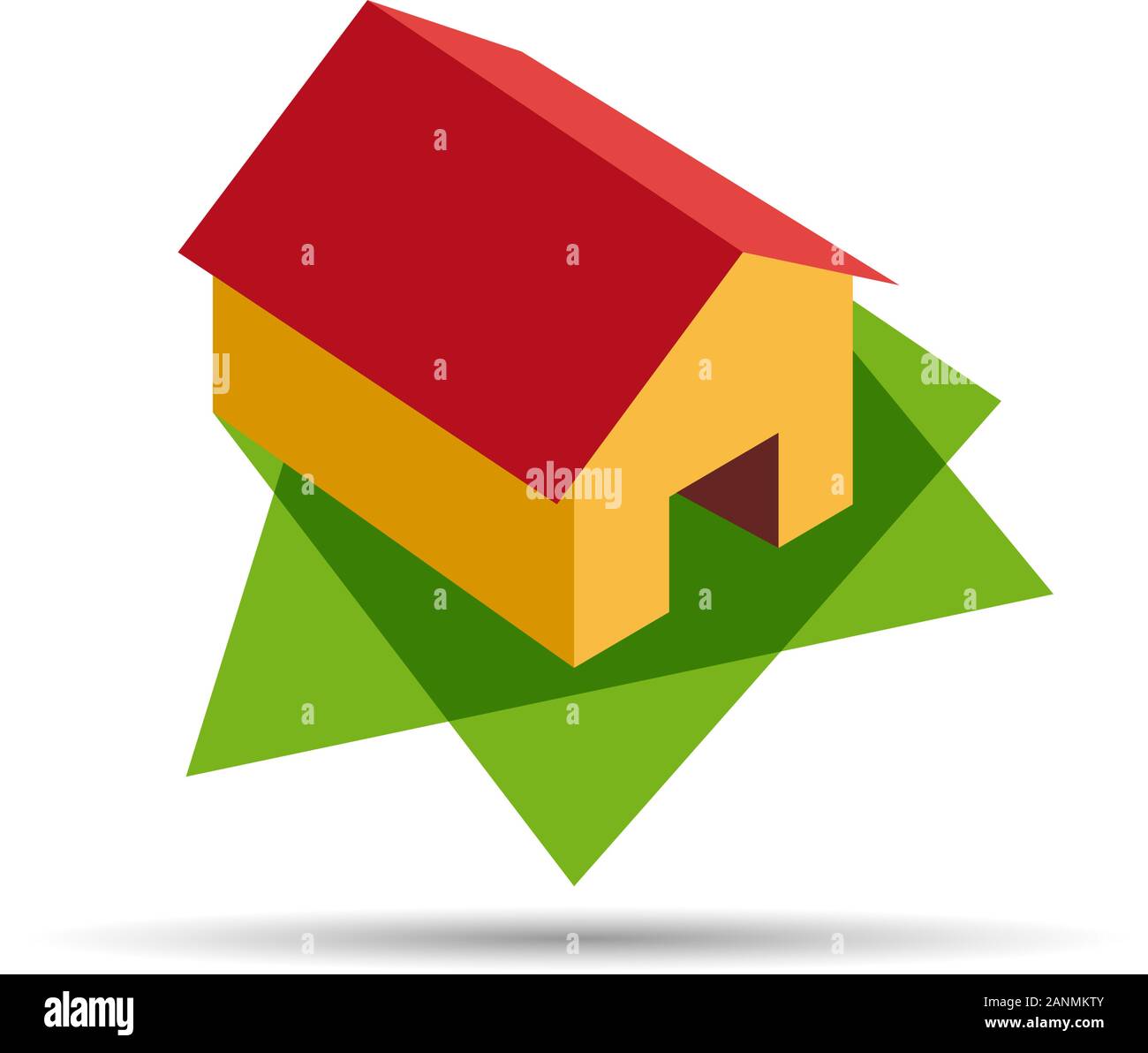 Vector sign red house Stock Vector Image & Art Alamy