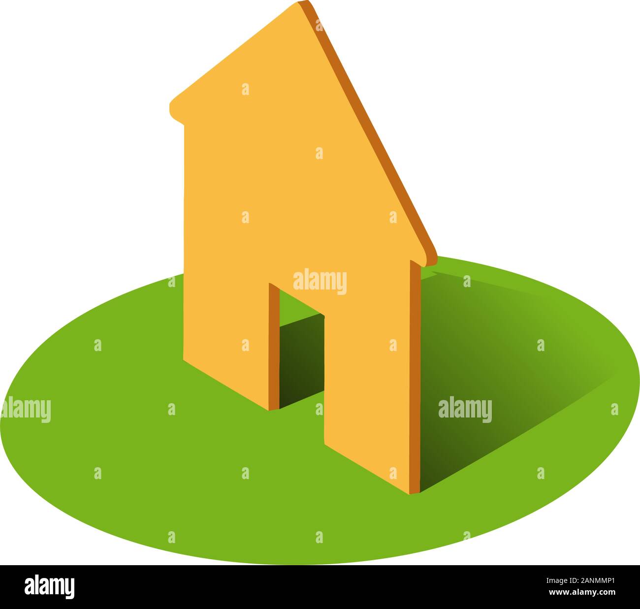 Vector sign Housing, 3d illustration Stock Vector