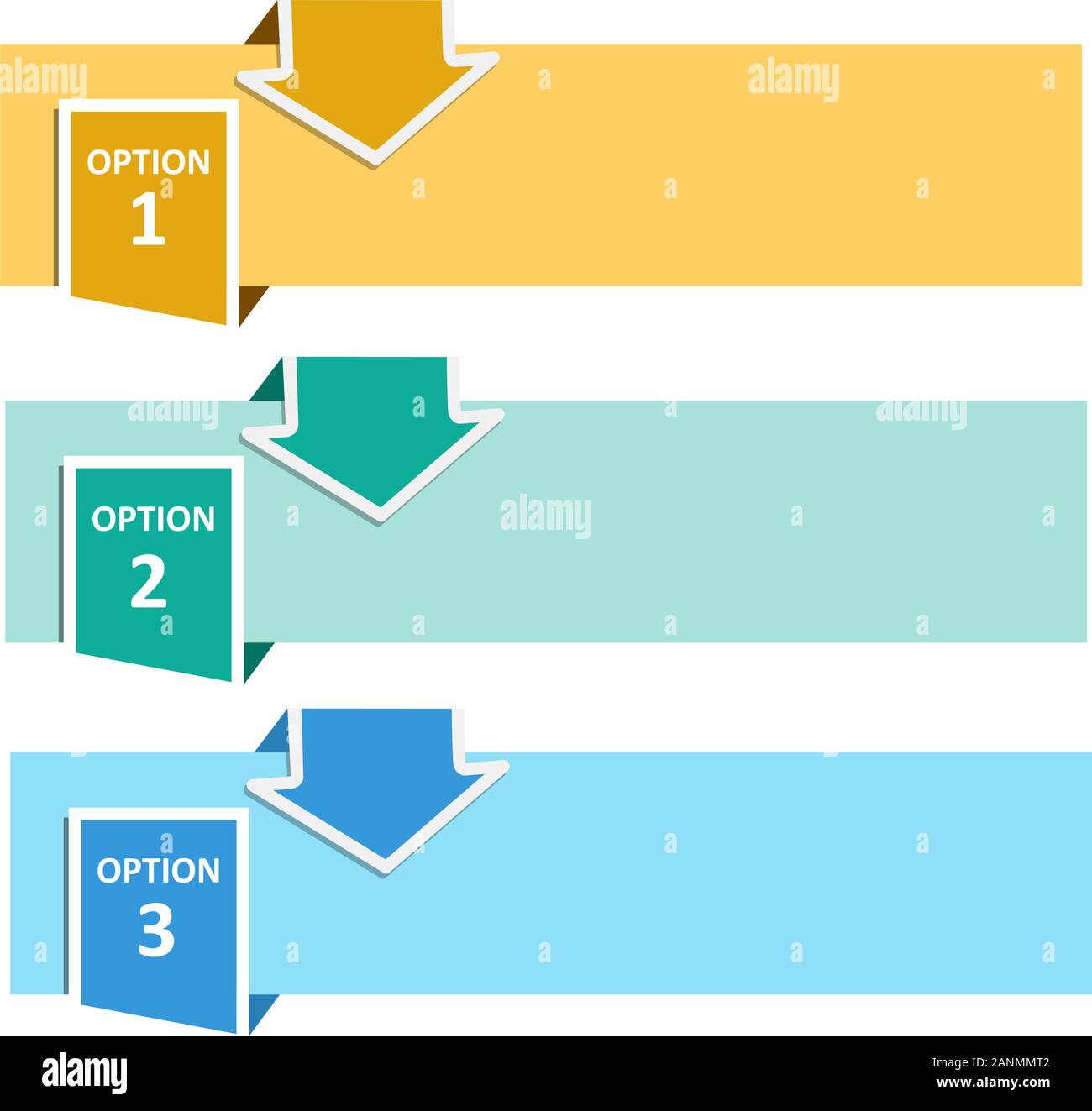 Vector faq labels, three options with arrows Stock Vector Image & Art ...