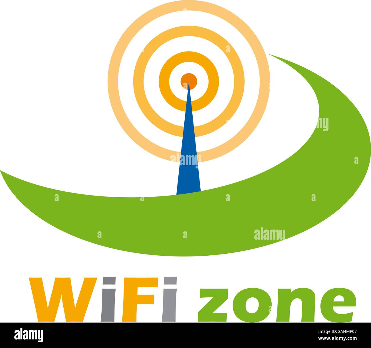 Vector sign  wifi zone Stock Vector
