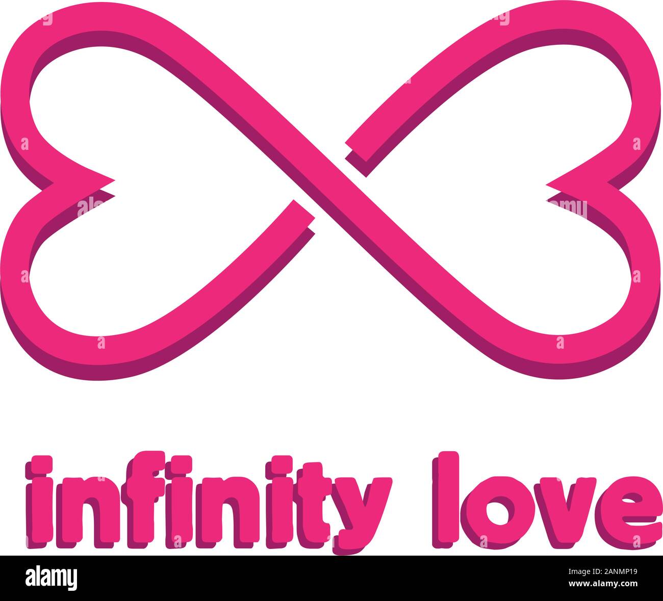 Vector sign infinity love Stock Vector Image & Art - Alamy