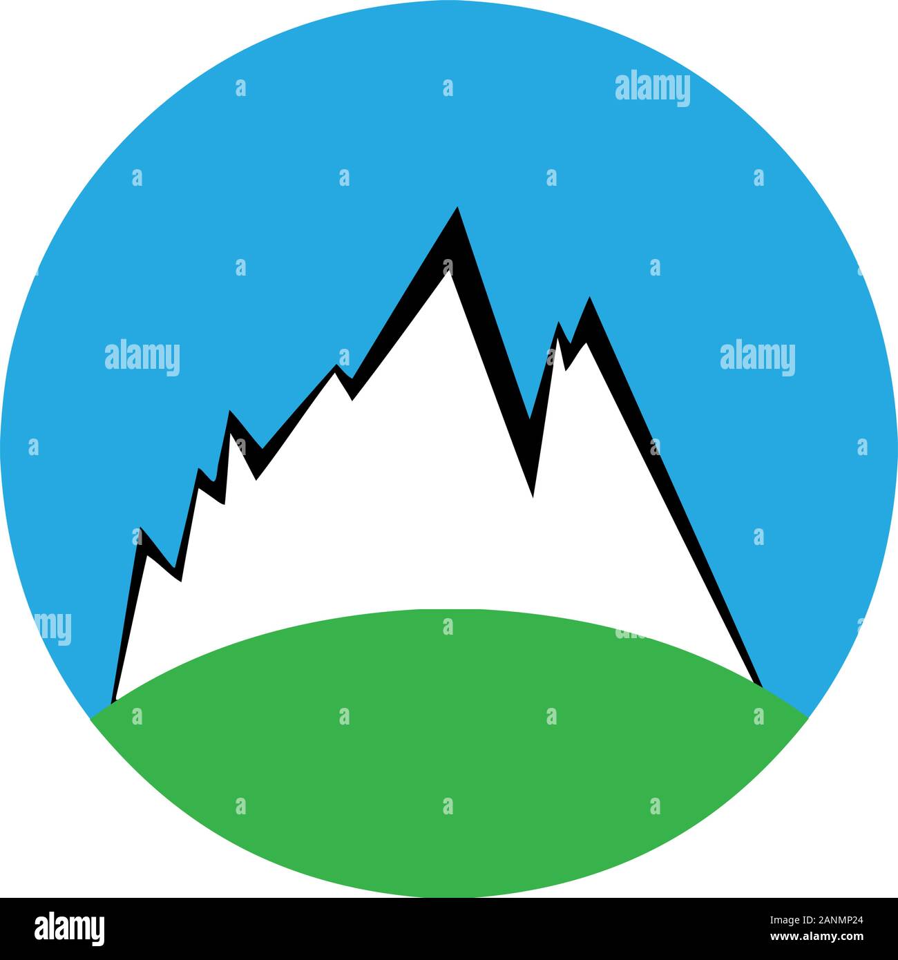 Vector sign abstract mountain Stock Vector Image & Art - Alamy