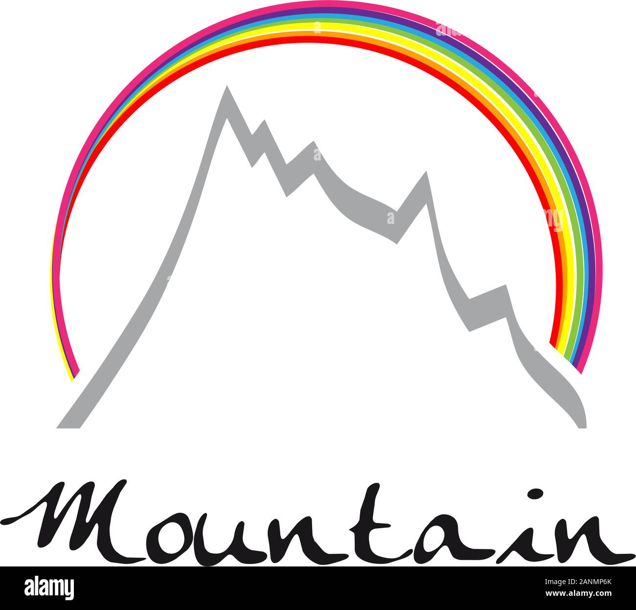 Vector sign abstract mountain Stock Vector Image & Art - Alamy