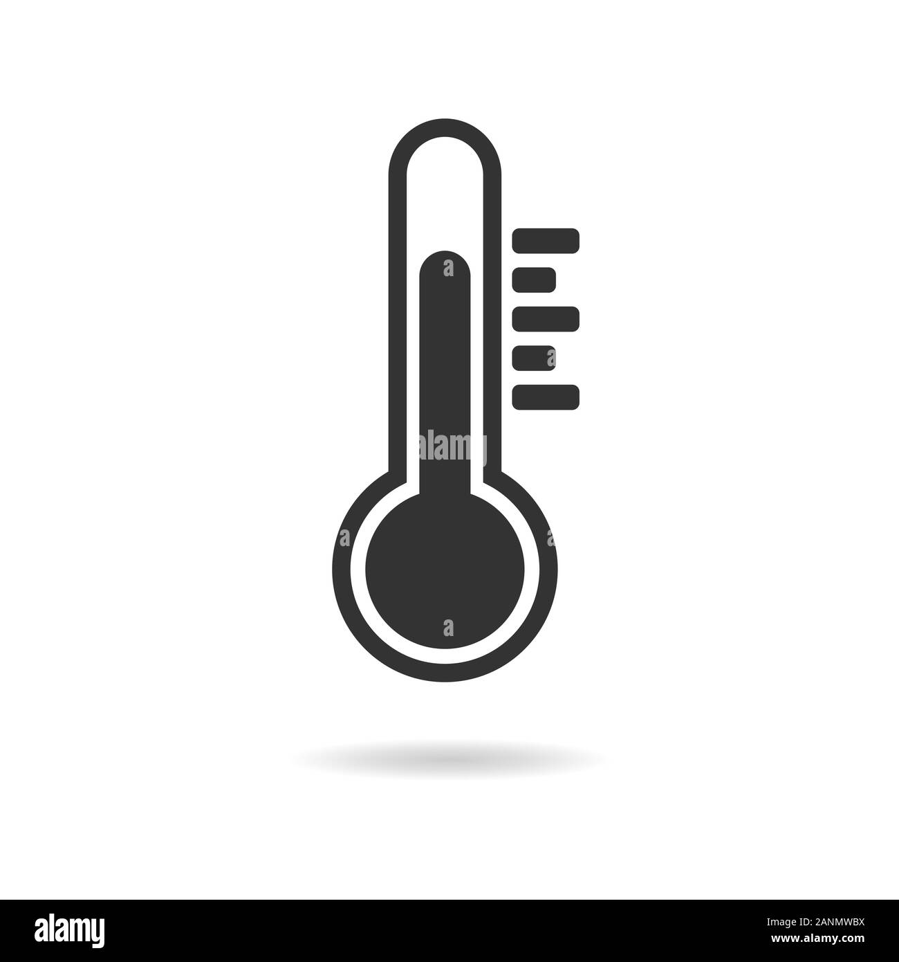 Thermometer nolan icon. Simple thin line, outline vector of medecine icons for ui and ux, website or mobile application vector eps Stock Vector