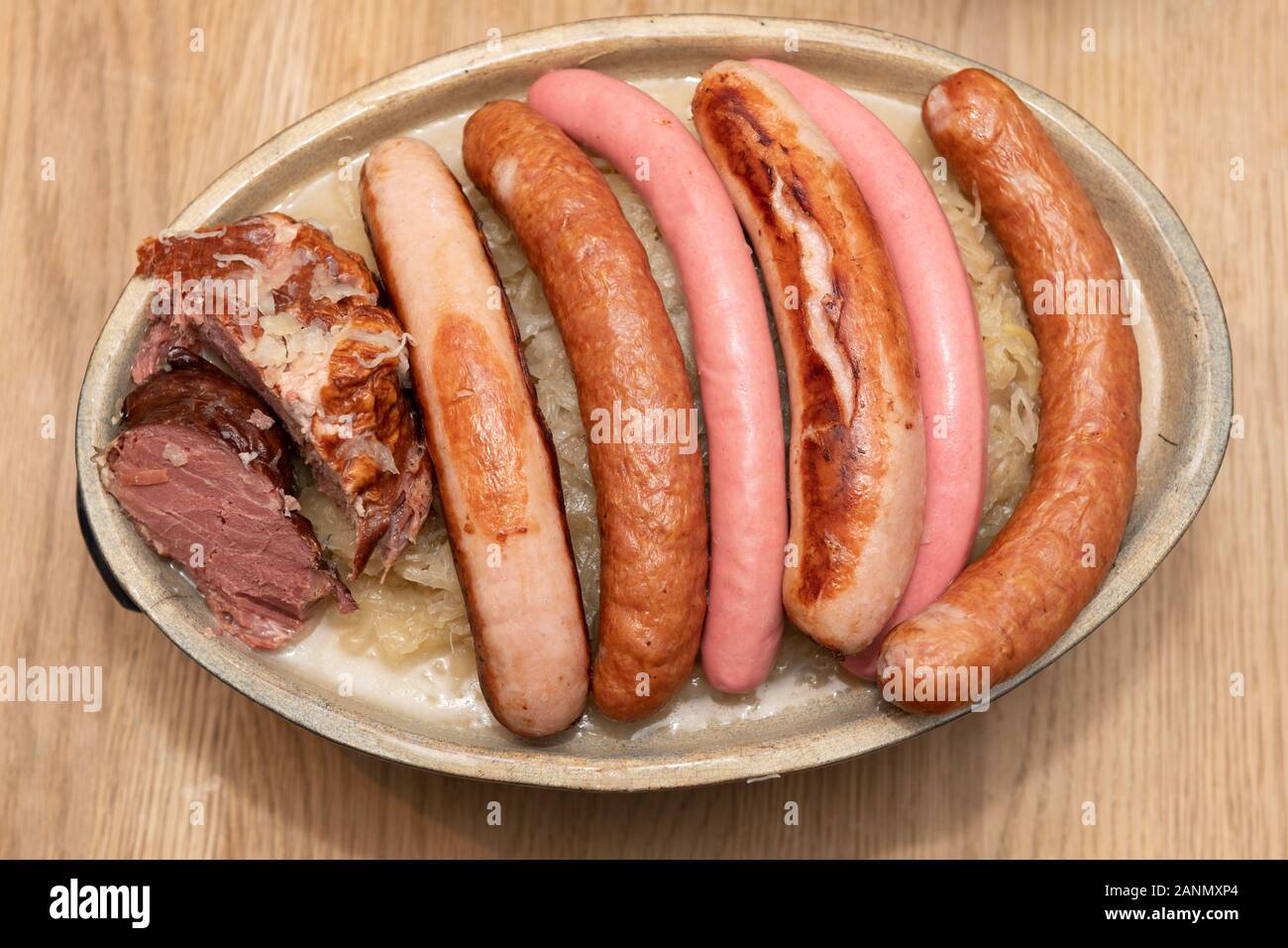Central and Eastern European cuisines choucroute - sauerkraut with ...