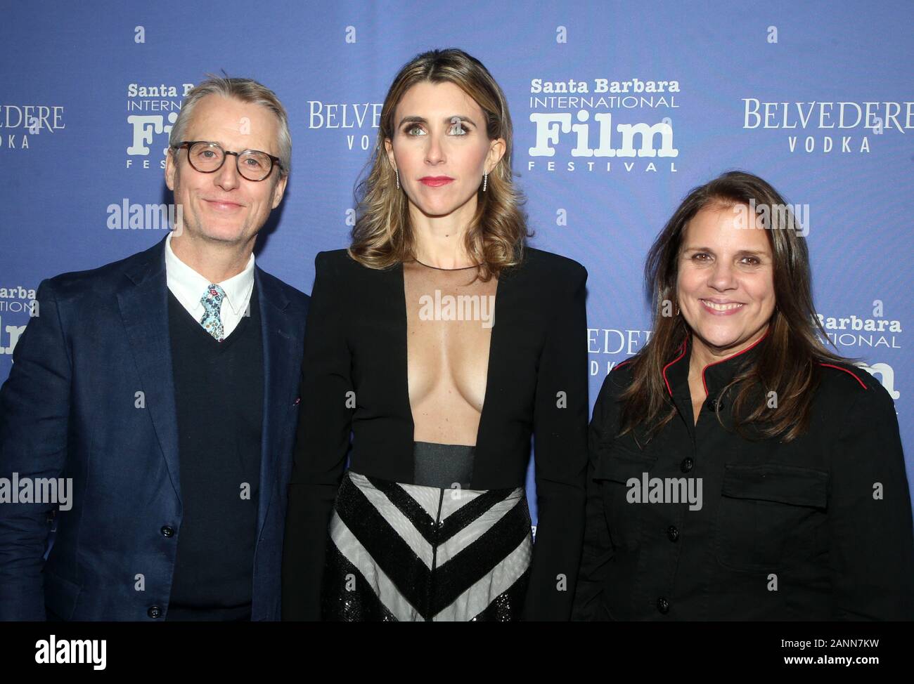 17 January 2020 - Santa Barbara, California - Linus Roache, Sarah Megan Thomas, Lydia Dean Pilcher. At the 35th Annual Santa Barbara International Film Festival - The Outstanding Performers Of The Year Award held at the Arlington Theatre. (Credit Image: © Fs/AdMedia via ZUMA Wire) Stock Photo