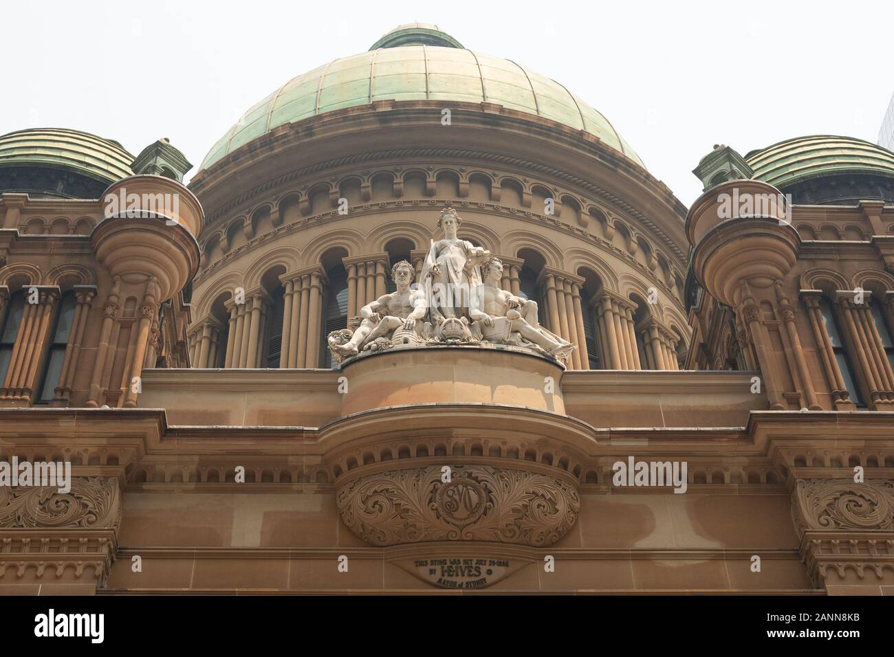 Queen Victoria Building Statues , Sydney NSW Australia 19122019 Stock