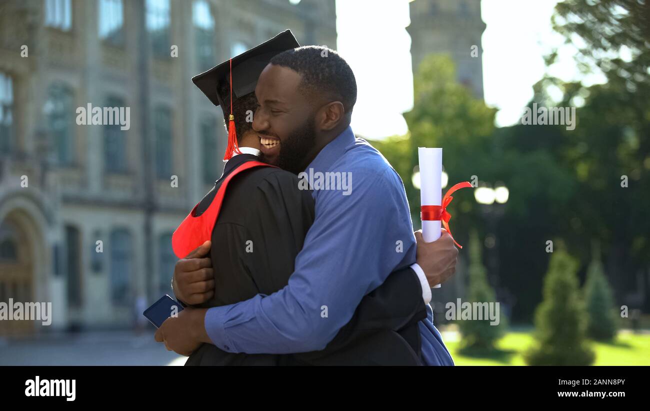 African american family son graduation hi-res stock photography and ...