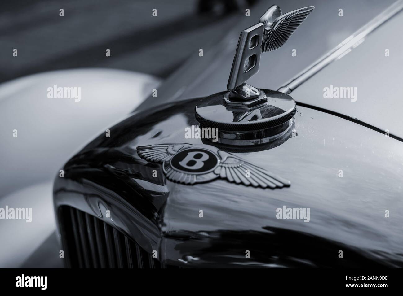 Vintage hood ornaments of classic cars Stock Photo Alamy