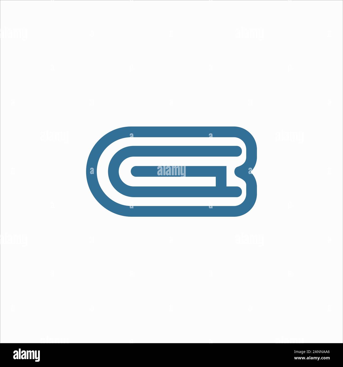 initial letter gb or bg logo vector design Stock Vector