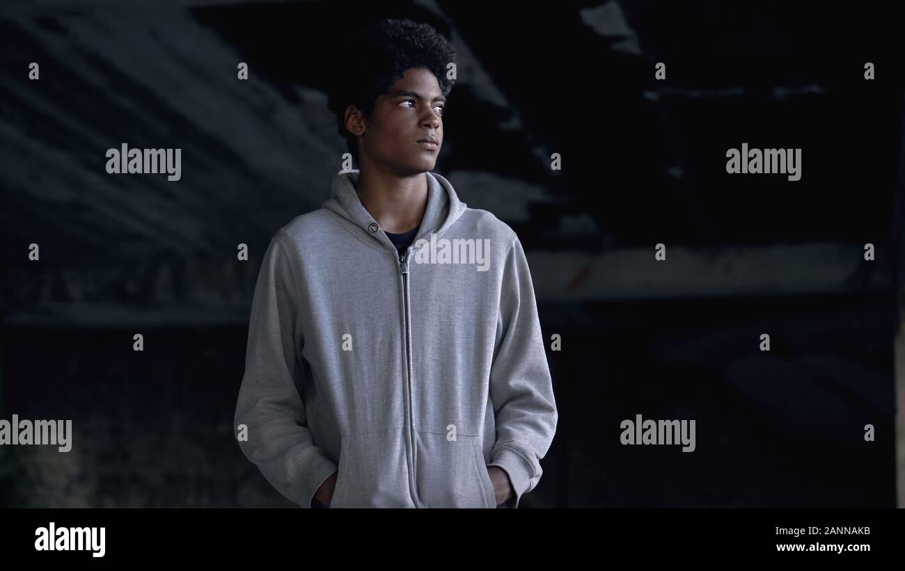 Sad pensive millennial black hi-res stock photography and images - Alamy