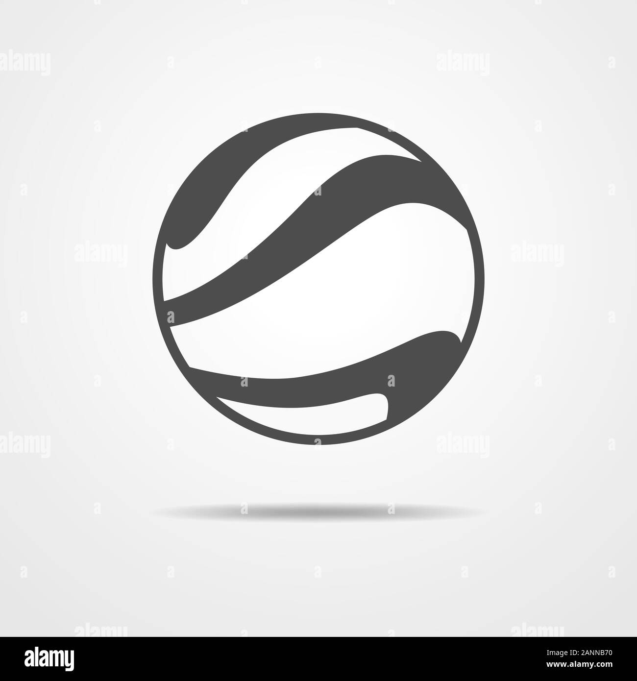 Beach ball icon - vector illustration. Simple flat ball sign isolated ...