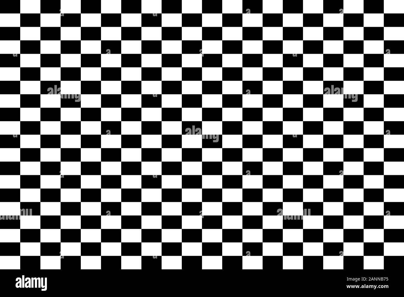 Black and white chess board - vector illustration.. Seamless pattern of black and white squares. Stock Vector