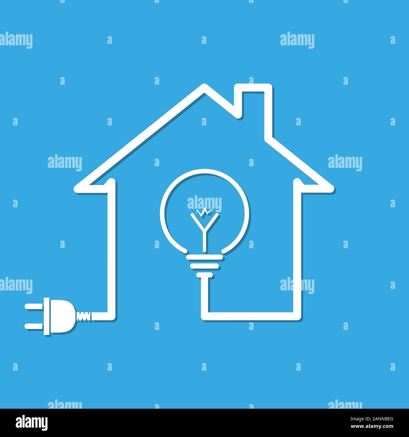 home icon blue background