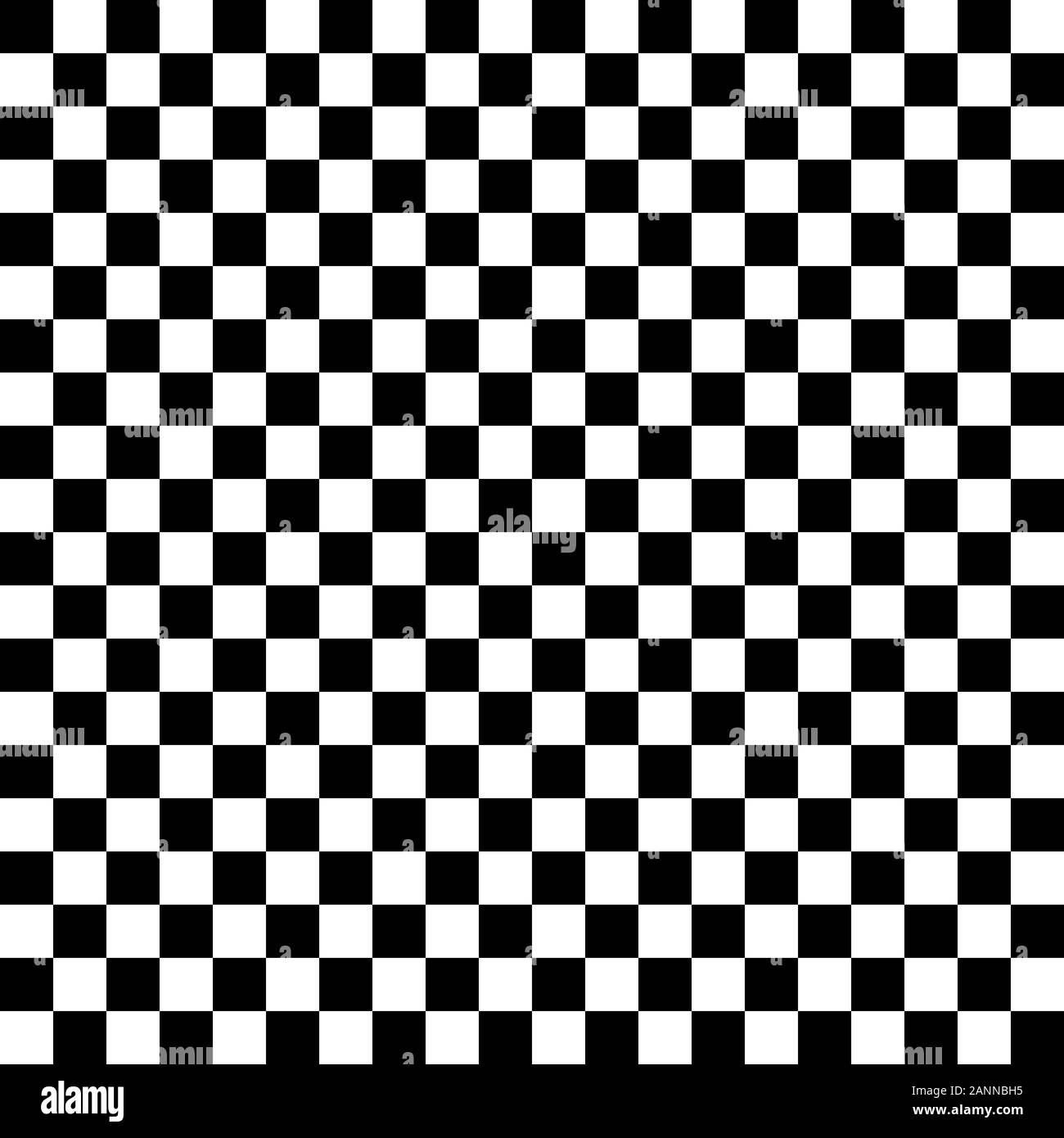 Black and white chess board - vector illustration.. Seamless pattern of black and white squares. Stock Vector