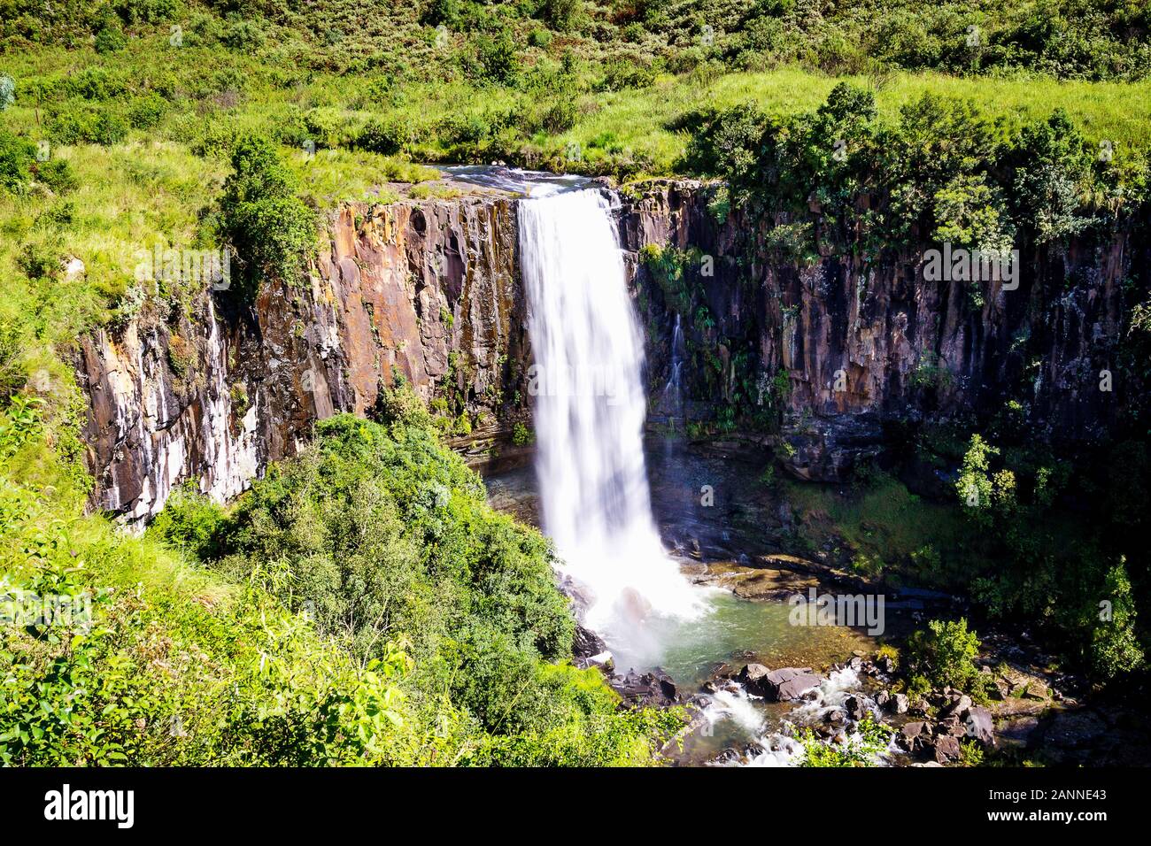 The Sterkspruit waterfall near Monks Cowl in the KwazuluNatal