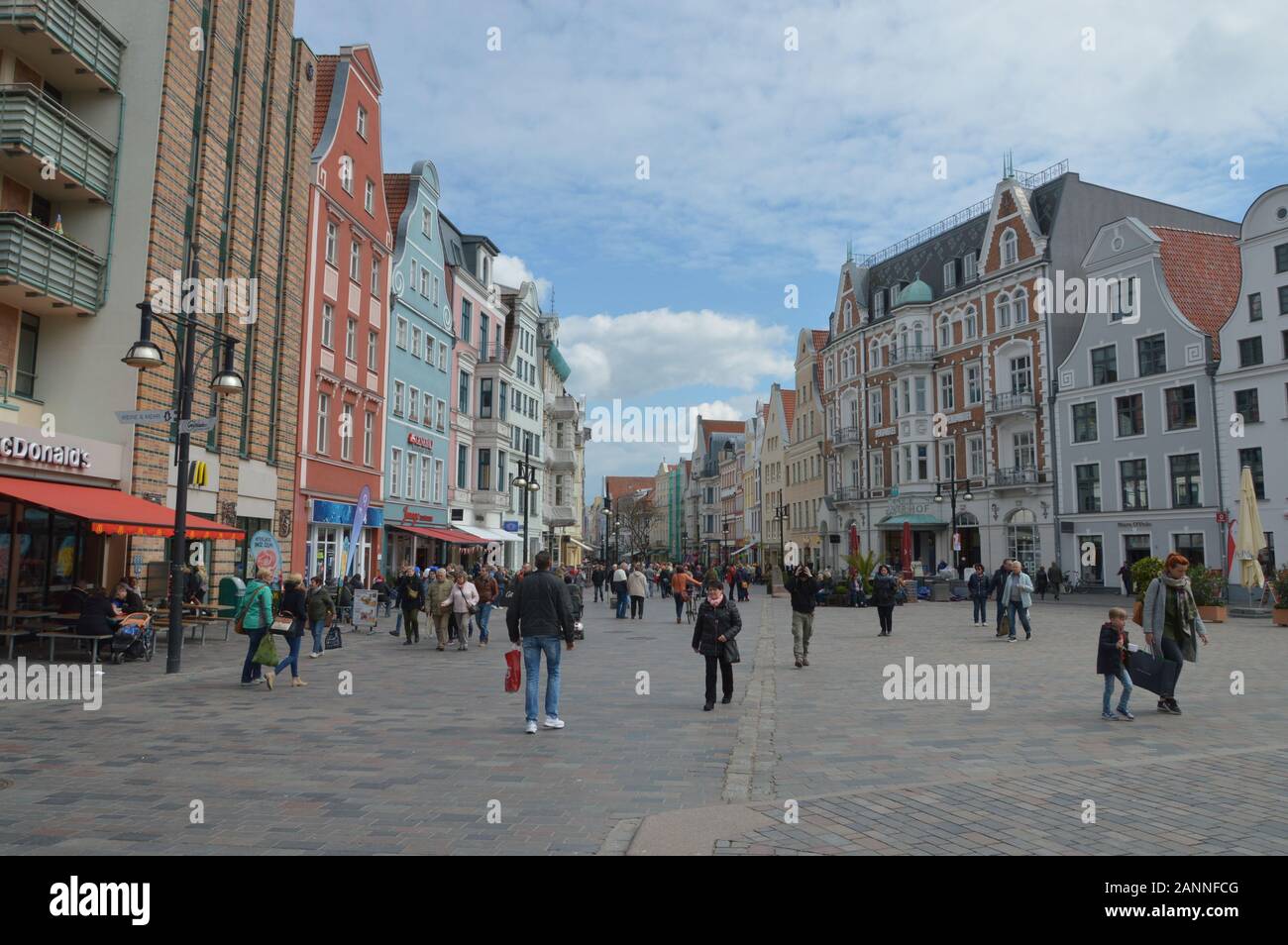 City centre of Rostock, Germany Stock Photo - Alamy