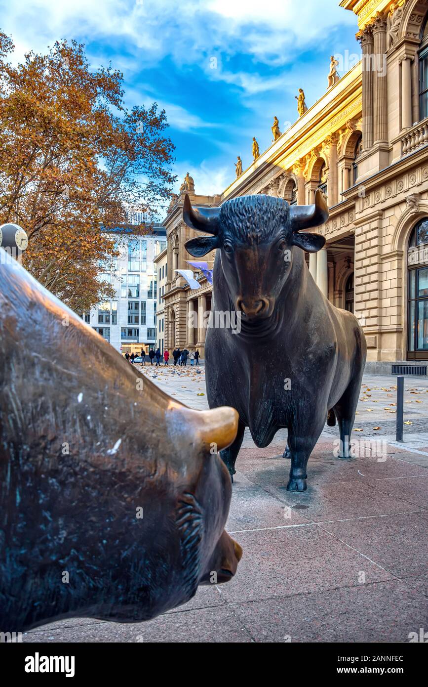 Frankfurt Stock Exchange in the city of Frankfuer am Main, Germany Stock Photo