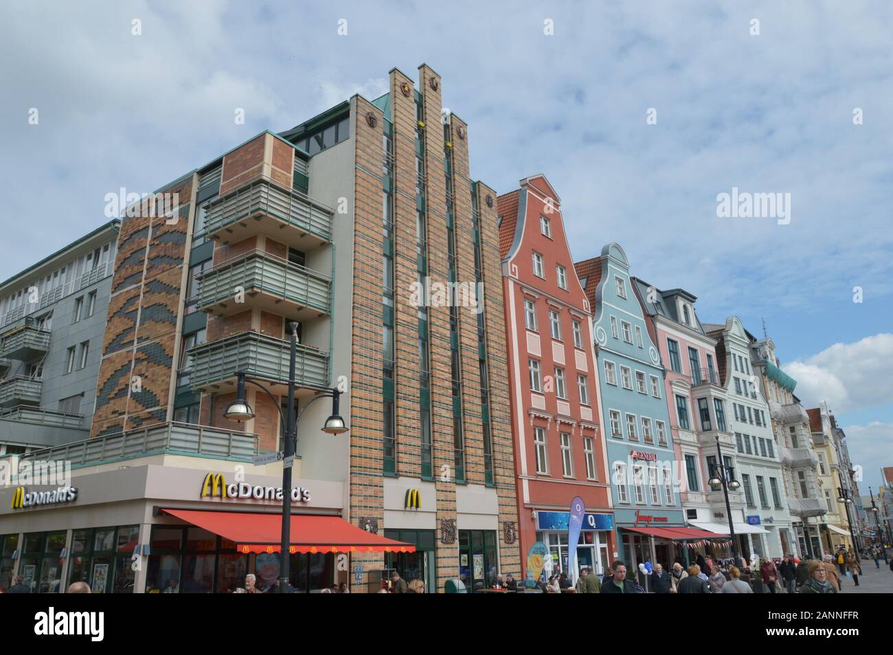 City centre of Rostock, Germany Stock Photo Alamy