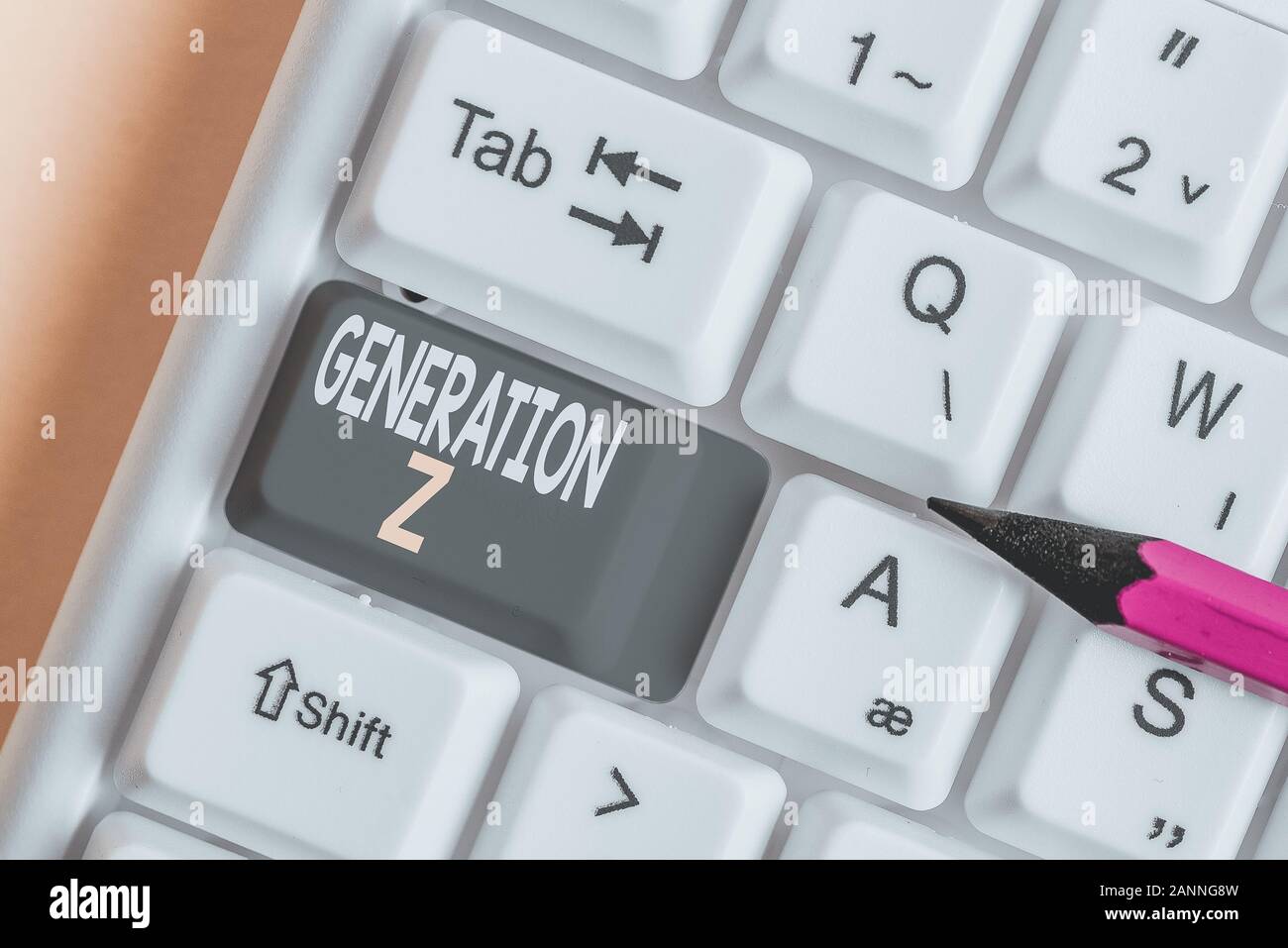 Generation Written Conceptual hand writing showing Generation Z. Concept meaning name for ...
