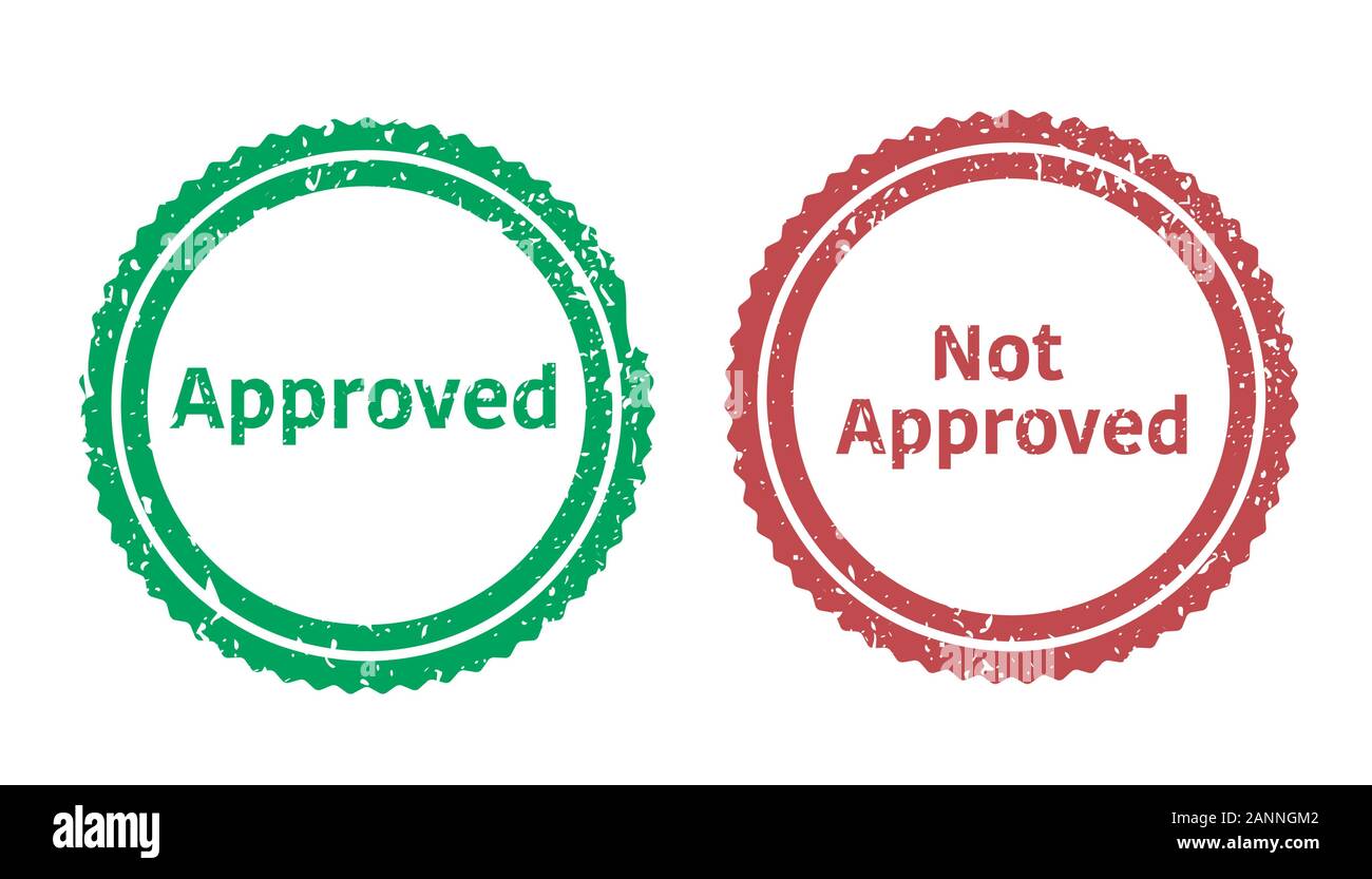 Not approved stamp hi-res stock photography and images - Alamy