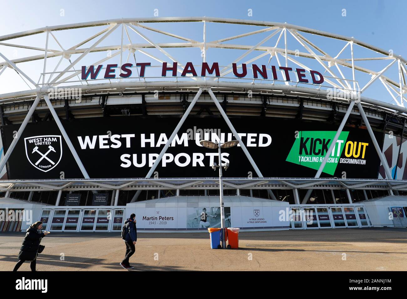 London Stadium London Uk 18th Jan English Premier League Football West Ham United Versus Everton London Stadium London Uk 18th Jan English Premier League Football West Ham United Versus Everton
