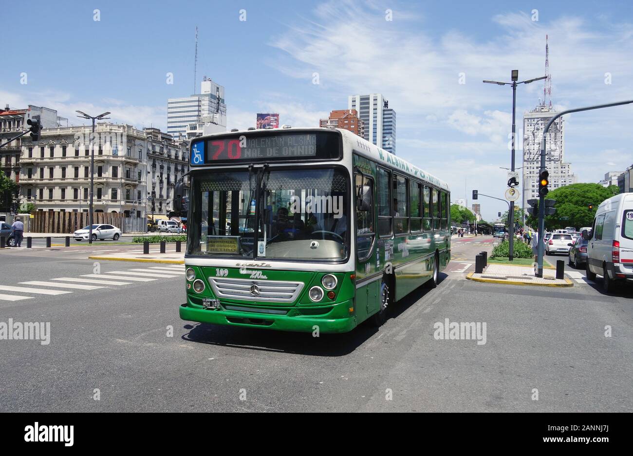 Autobus, Buenos Aires, Buenos Aires province, Argentina, Suth America Stock Photo