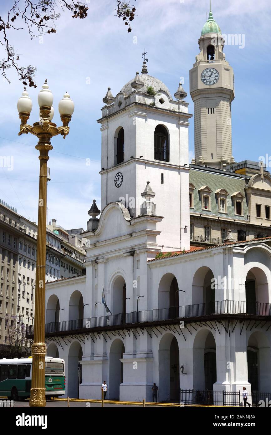 Cabildo of Buenos Aires. Plaza de Mayo, Buenos Aires province, Argentina, Suth America Stock Photo