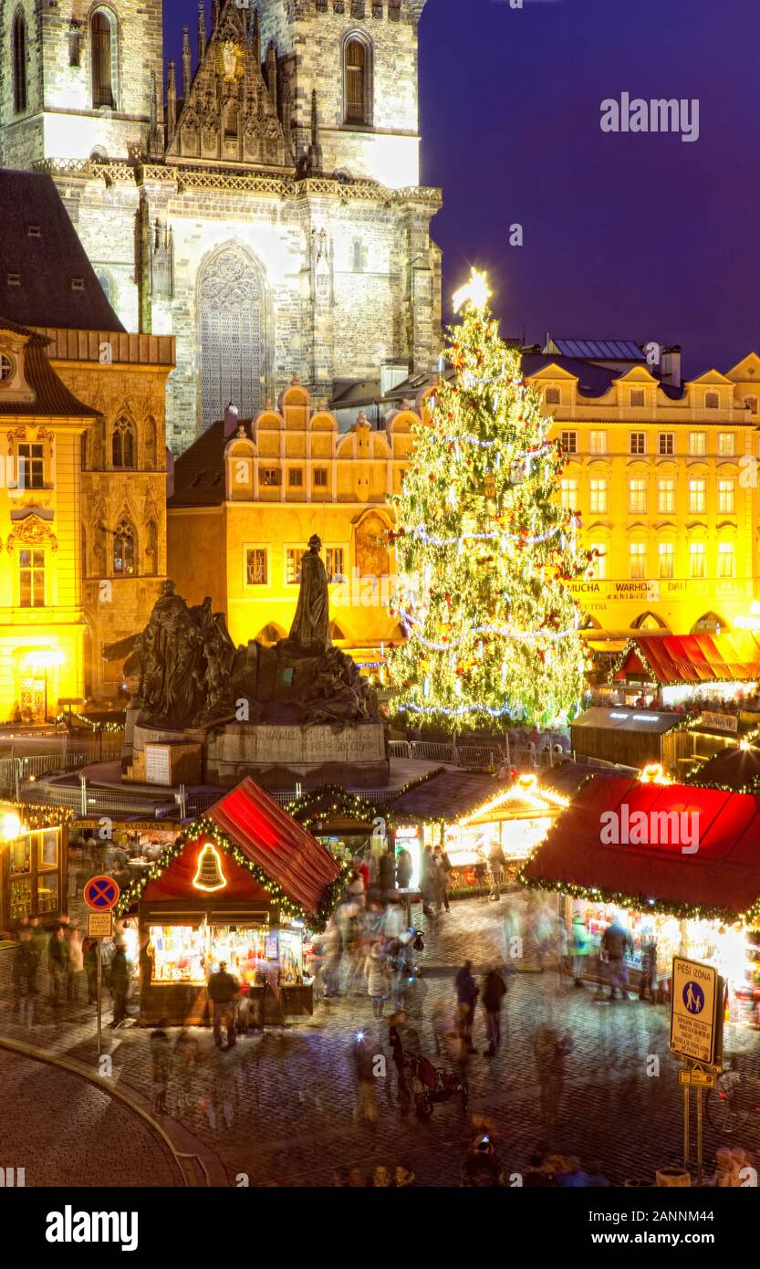 Czech Republic, Prague Christmas Market at the Old Town Square Stock Photo Alamy