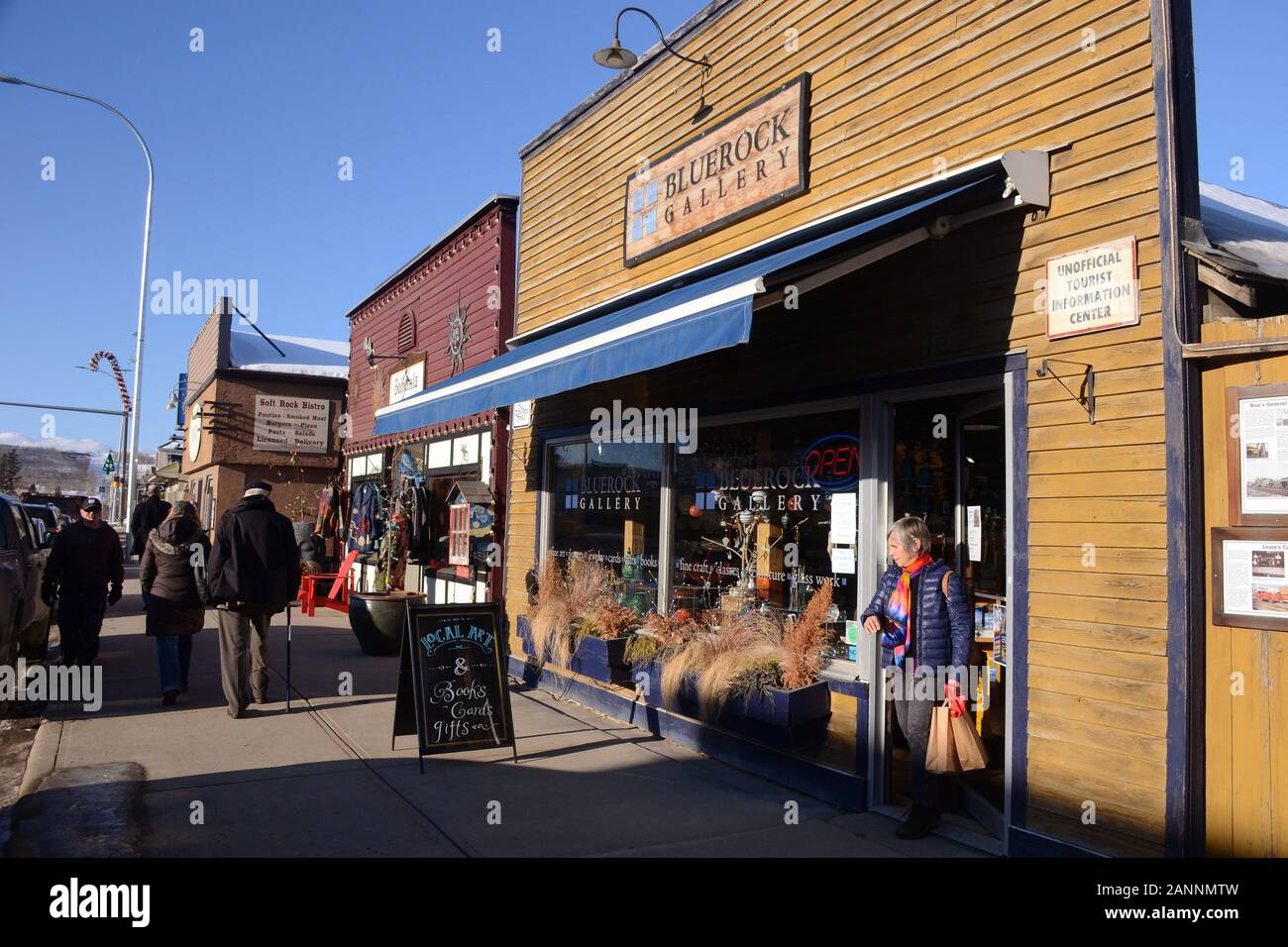 Art Gallery, Black Diamond, Alberta Stock Photo Alamy