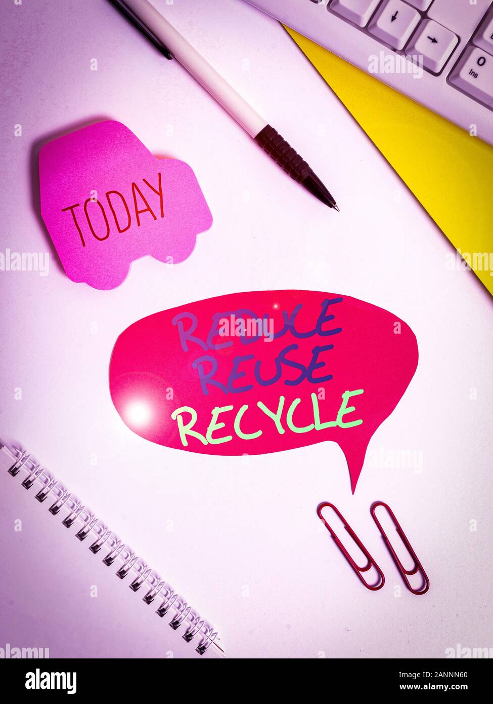 Text sign showing Reduce Reuse Recycle. Business photo showcasing ...