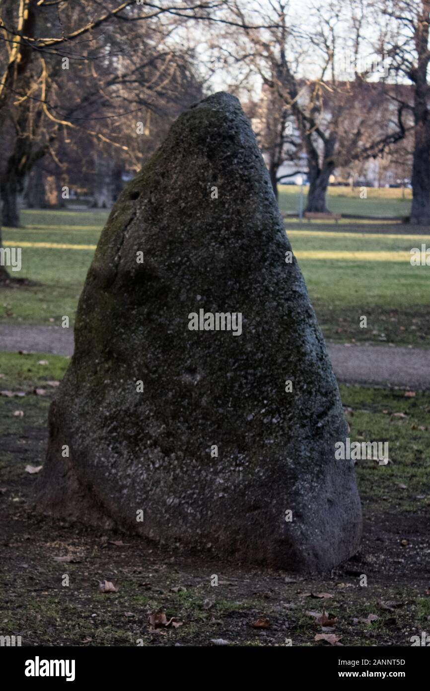 'll wait for you there like a stone. Stock Photo