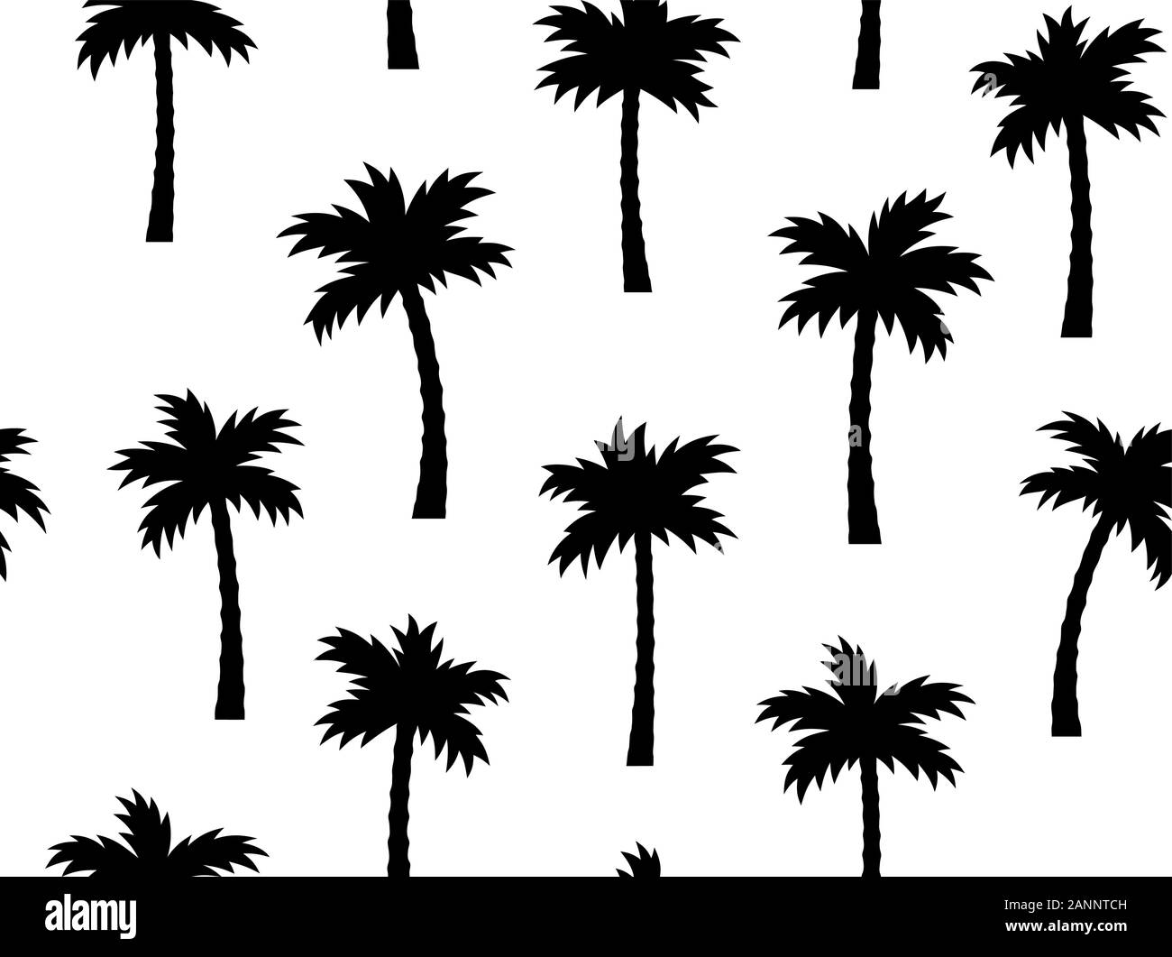 Palm tree illustration pattern hi-res stock photography and images - Alamy