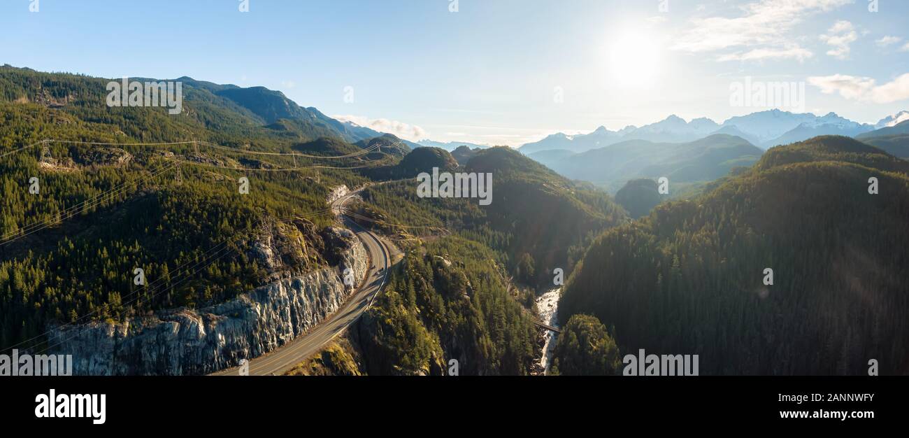 Aerial view squamish valley british hi-res stock photography and images ...