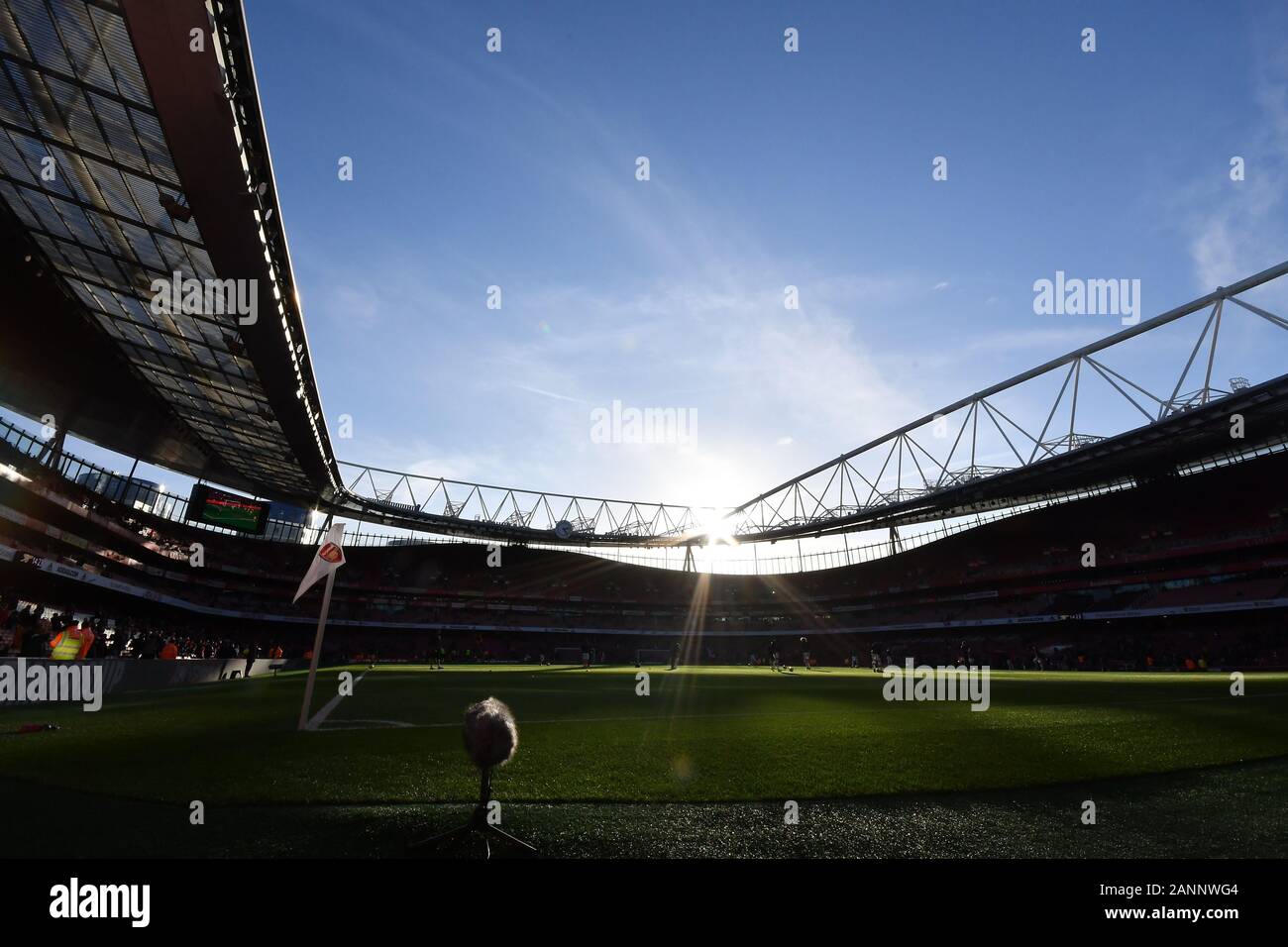 LONDON, ENGLAND - JANUARY 18TH General view of the stadium during the Premier League match between Arsenal and Sheffield United at the Emirates Stadium, London on Saturday 18th January 2020. (Credit: Ivan Yordanov | MI News)Photograph may only be used for newspaper and/or magazine editorial purposes, license required for commercial use Credit: MI News & Sport /Alamy Live News Stock Photo