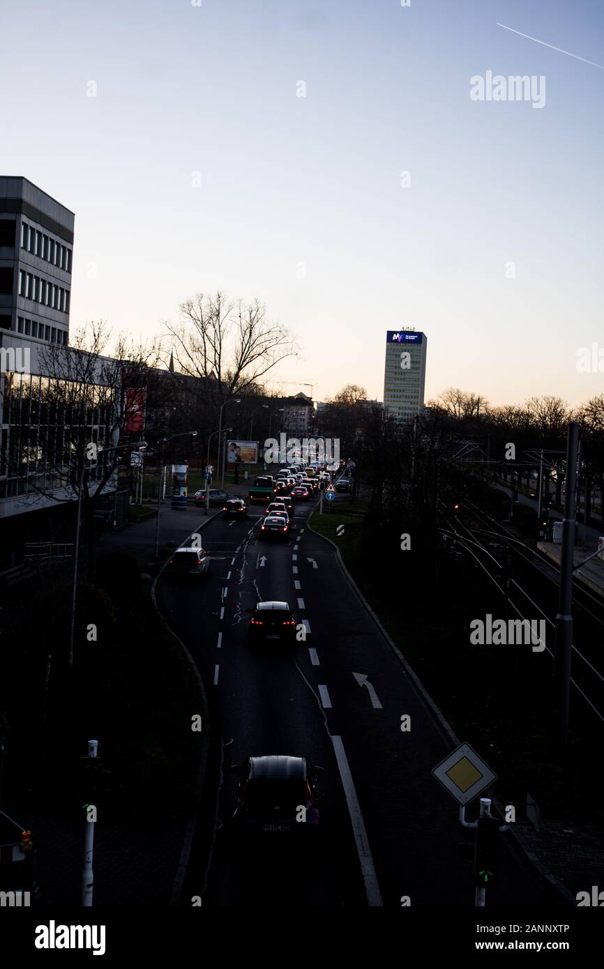 innercity traffic jams at rush hours Stock Photo Alamy